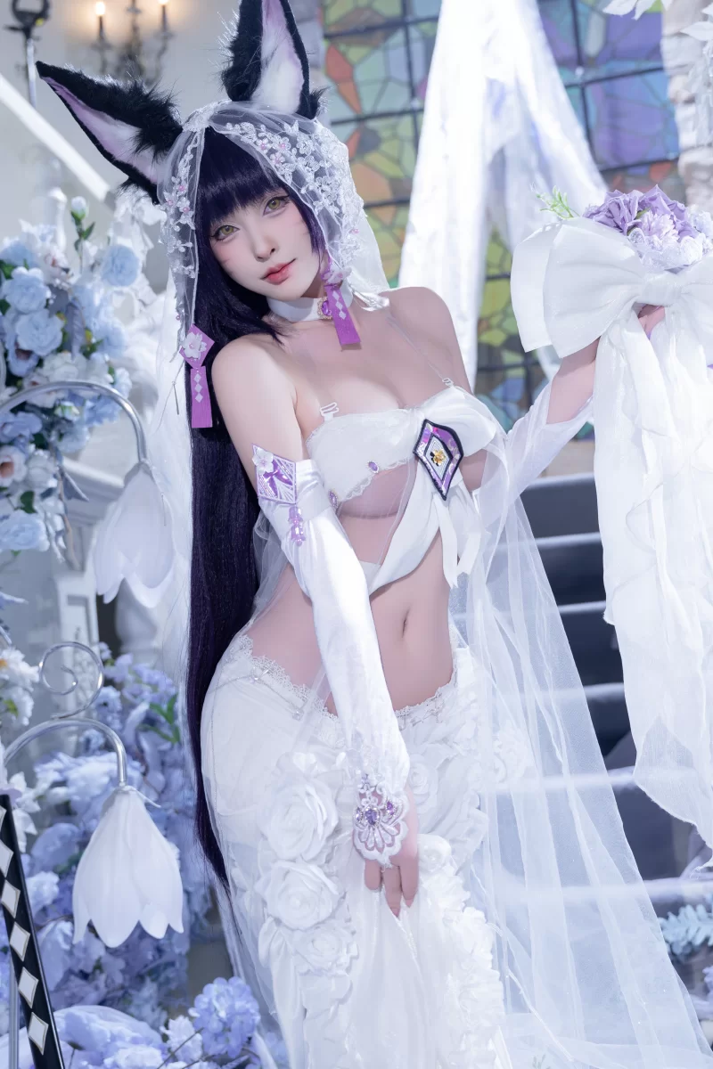 国产coser 清水由乃 - 碧蓝航线 武藏 紫藤花【51P.1V+638.18MB】
