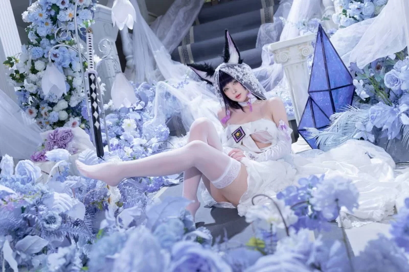 日韩coser 清水由乃 - 碧蓝航线 武藏 紫藤花【51P1V+638M】