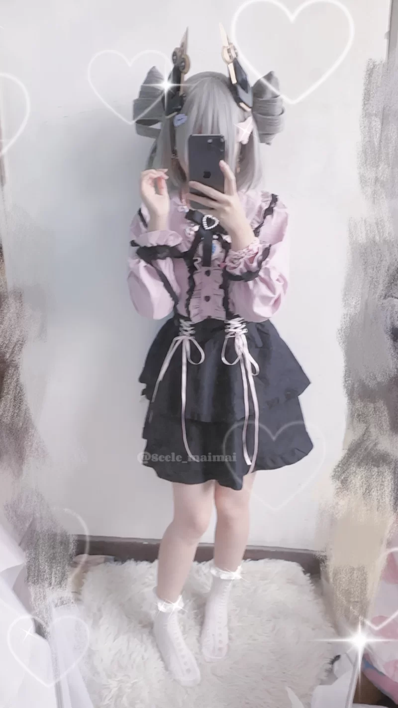 国产模特 Seele麦麦 NO.023 崩坏三 普罗米修斯 小裙子 [12P-10MB]【12P+10MB】