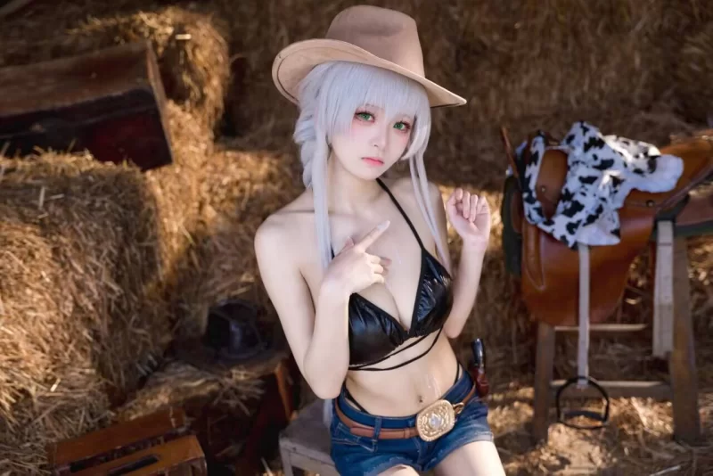 国产coser 九柒喵 新作 - 碧蓝航线 法戈 纯白热潮【53P+436M】