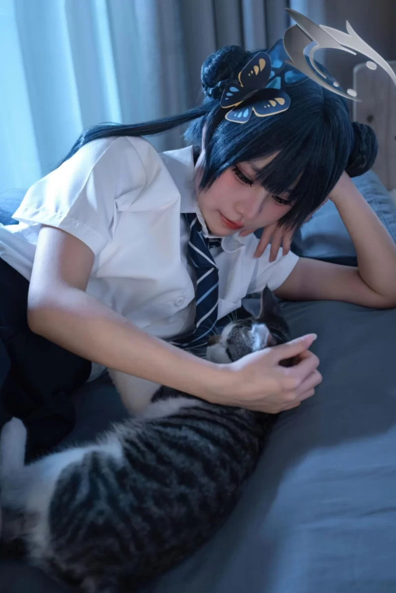唯美写真 清水凪 - NO.001 蔚蓝档案 龙华妃咲 JK [52P-526MB]【52P+526MB】