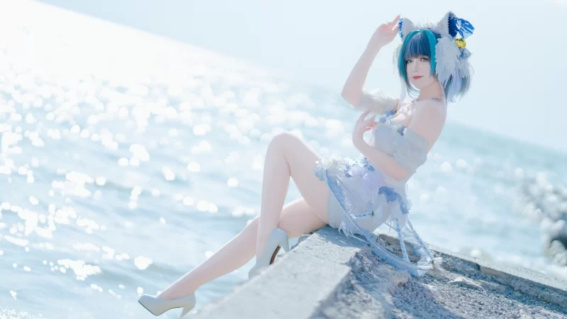 Cosplay 封疆疆v NO.069 碧蓝航线 柴郡小礼服[10P 105M]【10P+105M】