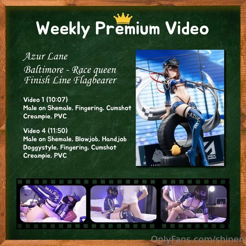 Cosplay 伪娘 shinen2022  onlyfans赞助COS视频图片合集23.11.14-23.07.16[94G/【1+94G】