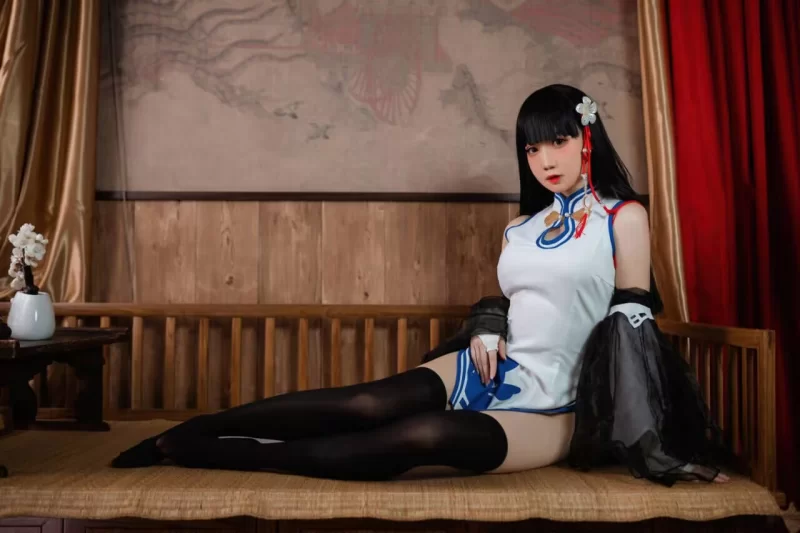 国产coser 焖焖碳 - 碧蓝航线 逸仙【23P+338M】