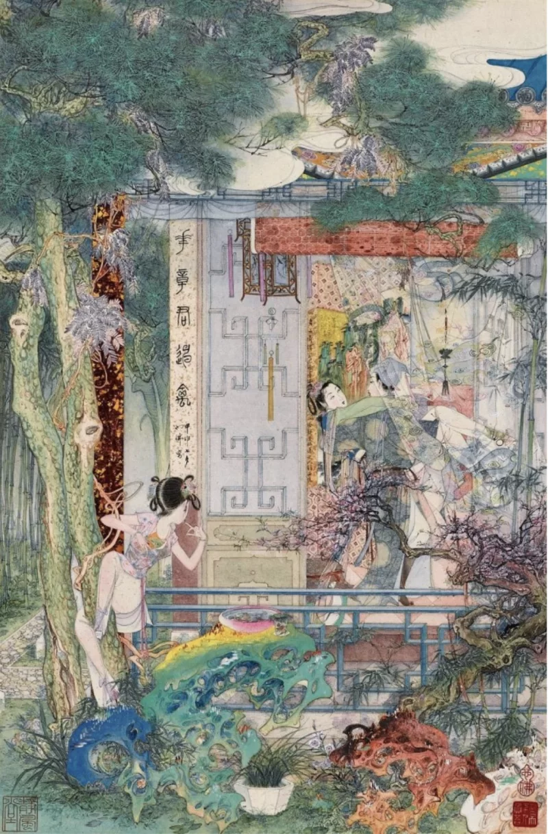 古典武侠玄幻 《新刻绣像批评金瓶梅》（齐鲁书社版）彩色插图【+187M】