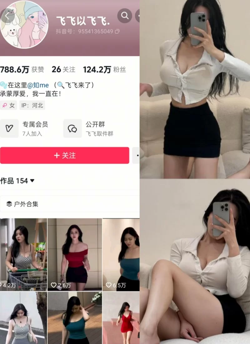 自拍 抖音[飞飞以飞飞]极品健身女主 各平台付费资源 最新合集【407P+1372P+1.13G】