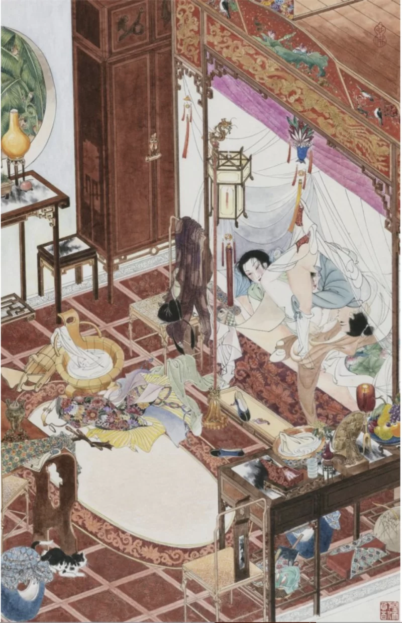 古典武侠玄幻 《新刻绣像批评金瓶梅》（齐鲁书社版）彩色插图【+187M】