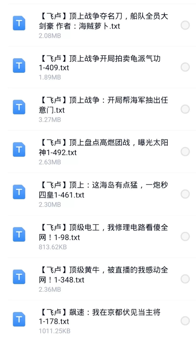 合集 8月1日200本飞户小说合集【+200M】