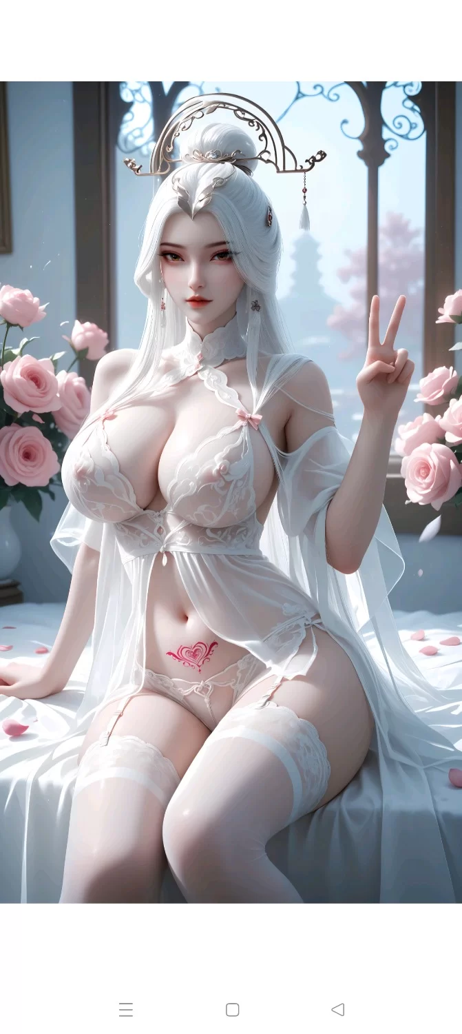 动漫 AI换脸 剑来 白纱魅魔纹剑妈（绝美画质）【118p+574M】