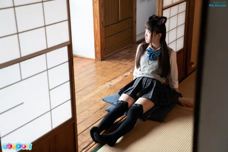 Cosplay [超稀有资源/高清无码]cospuri  RiaKurumi 兽耳jk蓝色合集【1+25G】