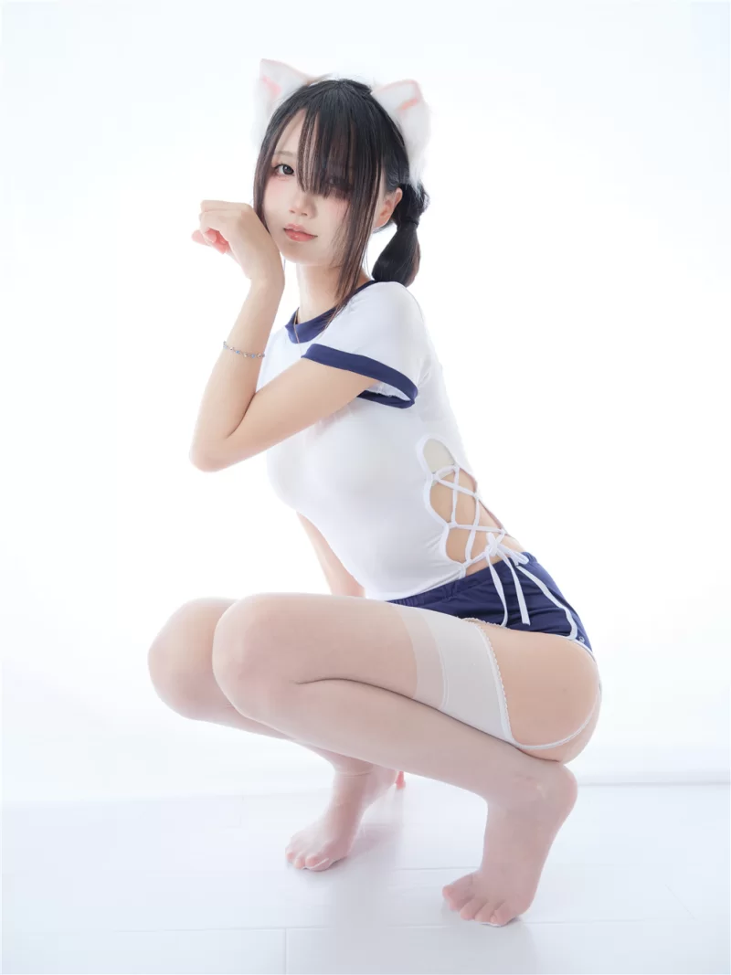 唯美写真 五更百鬼 - 舰长 体操服 猫耳【25P+152M】