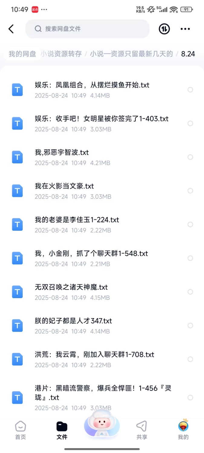合集 飞卢刺猬猫菠萝包起点次元姬等网站小说合集8.24分享  【+83m】