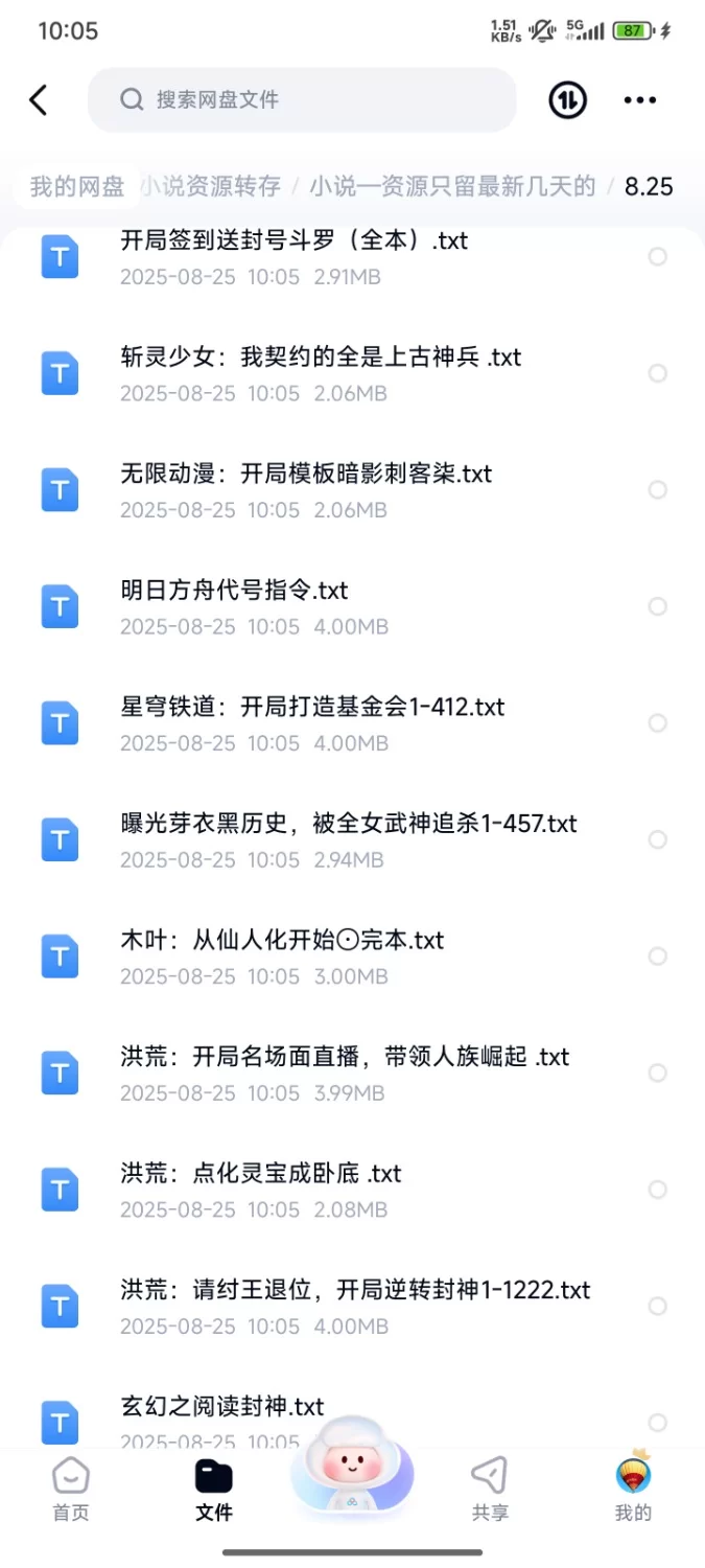 合集 飞卢刺猬猫菠萝包起点次元姬等网站小说合集8.25分享【+90m】
