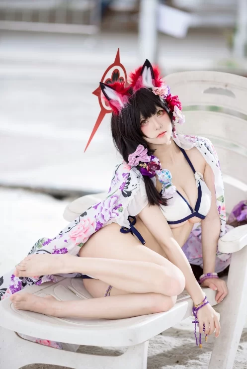 国产coser 九柒喵 - 狐坂若藻水着 23P-167M【23P+167M】