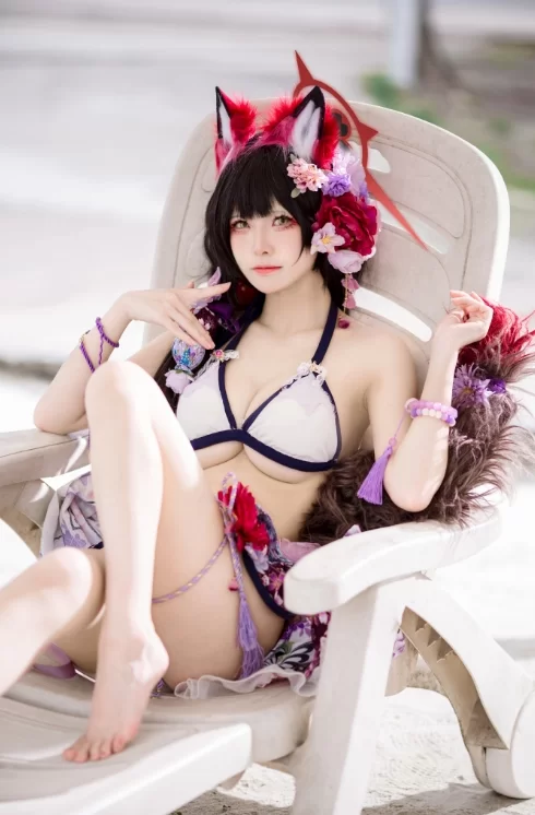 国产coser 九柒喵 - 狐坂若藻水着 23P-167M【23P+167M】