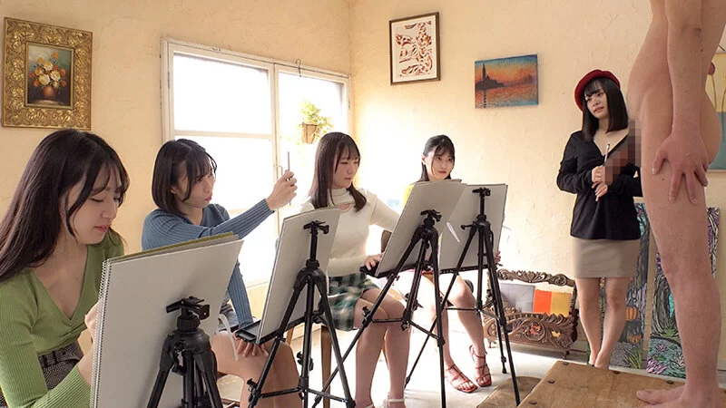 3p/多p 去美女多多的素描工作室打工，没想到最后成了裸体模特！【1V+5.58G】