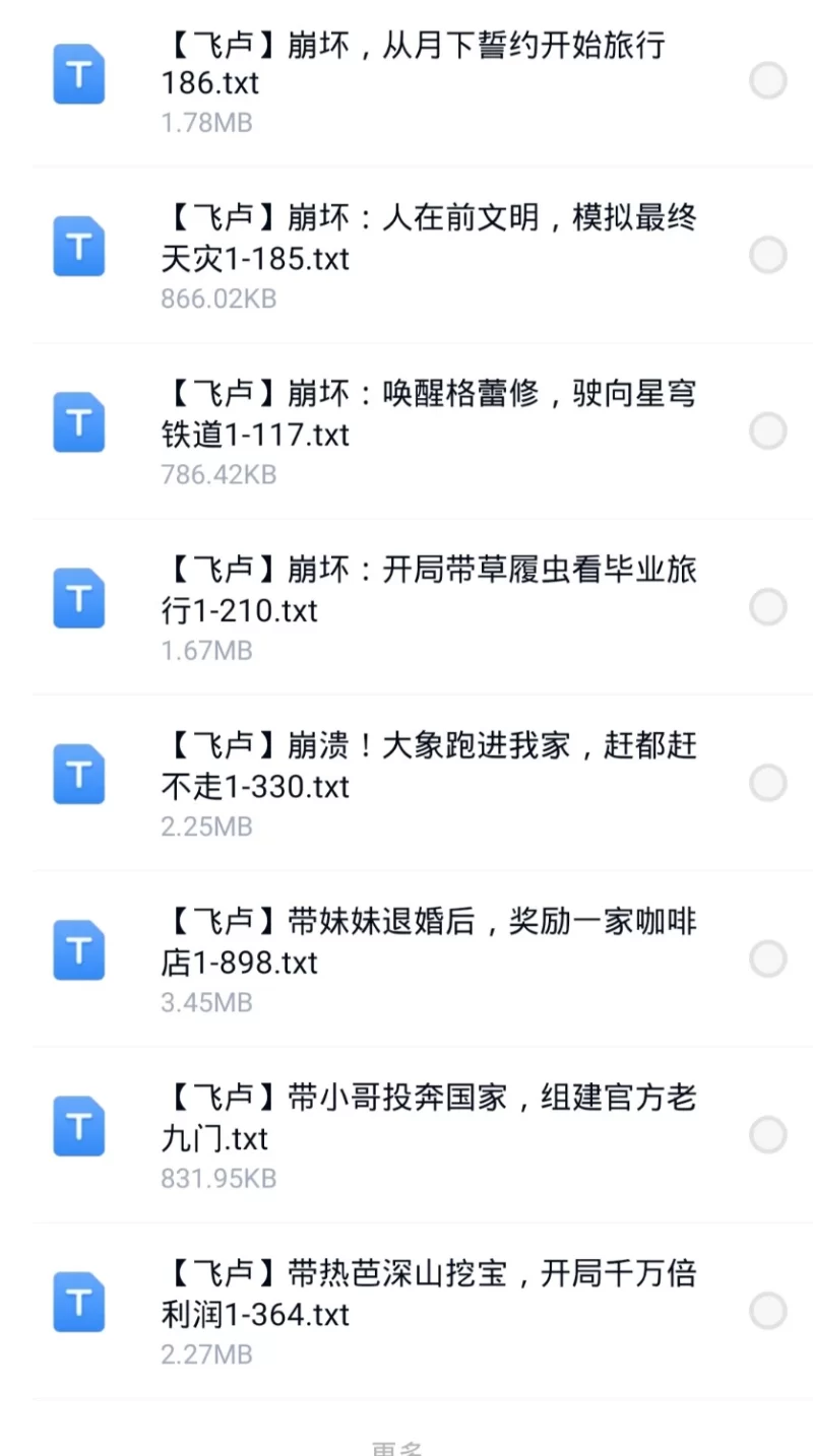 合集 8月1日200本飞户小说合集【+200M】