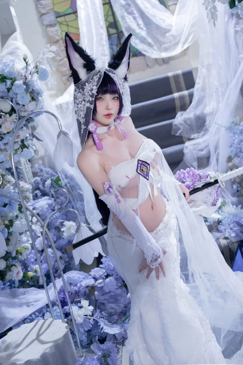 国产coser 清水由乃 - 碧蓝航线 武藏 紫藤花【51P.1V+638.18MB】