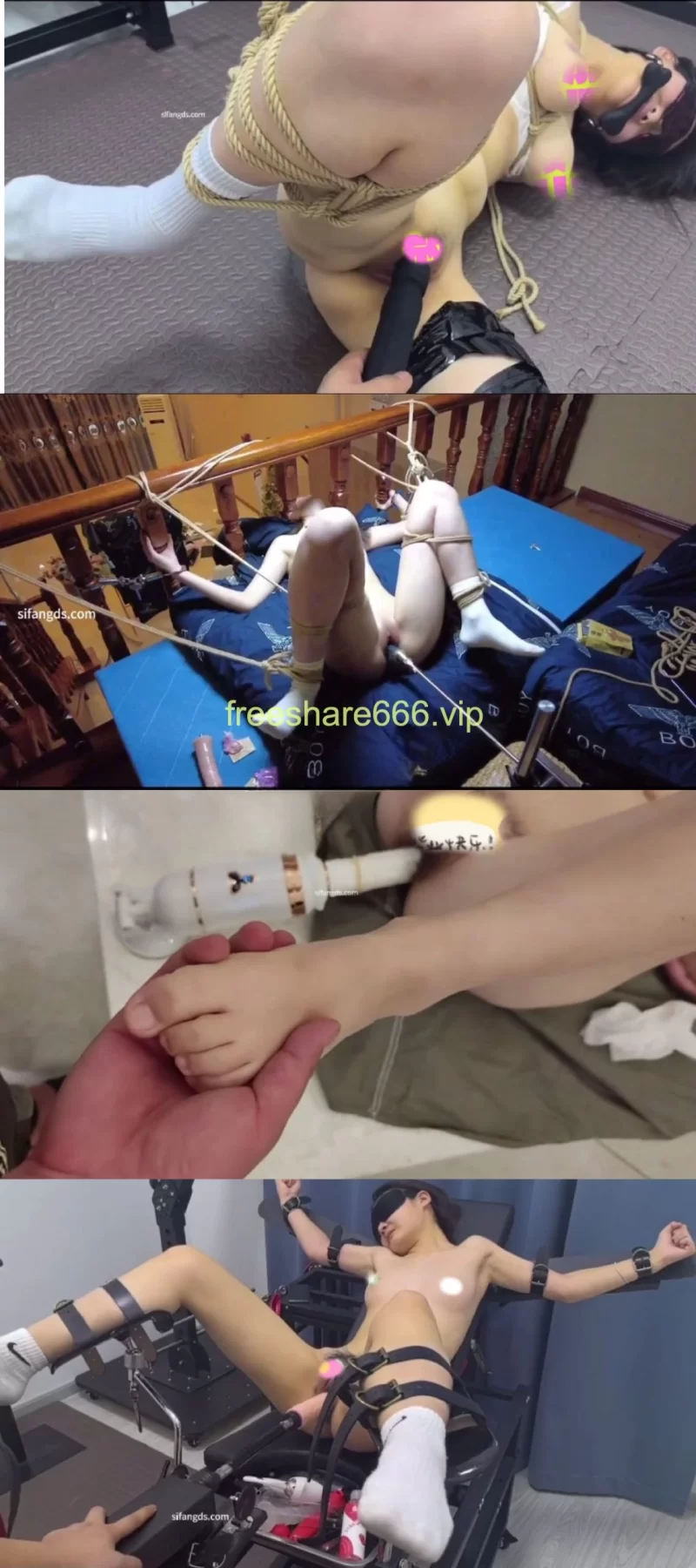 福利姬 推特大神溜肉段S最新VIP付费视频捆绑炮击白袜母狗1.65G【1+1.5G】