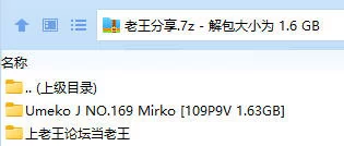 福利姬 Umeko J NO.169 Mirko【109P9V+1.63GB】