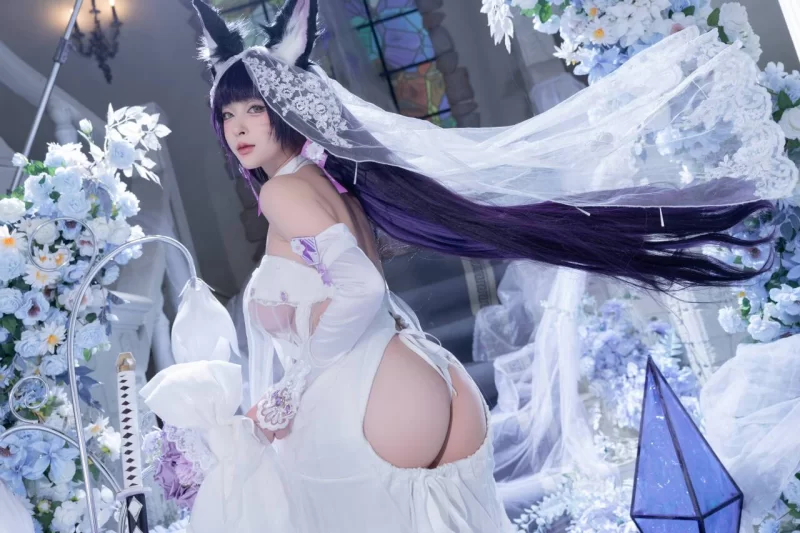 日韩coser 清水由乃 - 碧蓝航线 武藏 紫藤花【51P1V+638M】
