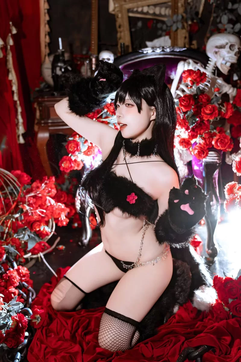 国产coser 二佐Nisa - 碧蓝航线 爱宕万圣节【28P+599M】