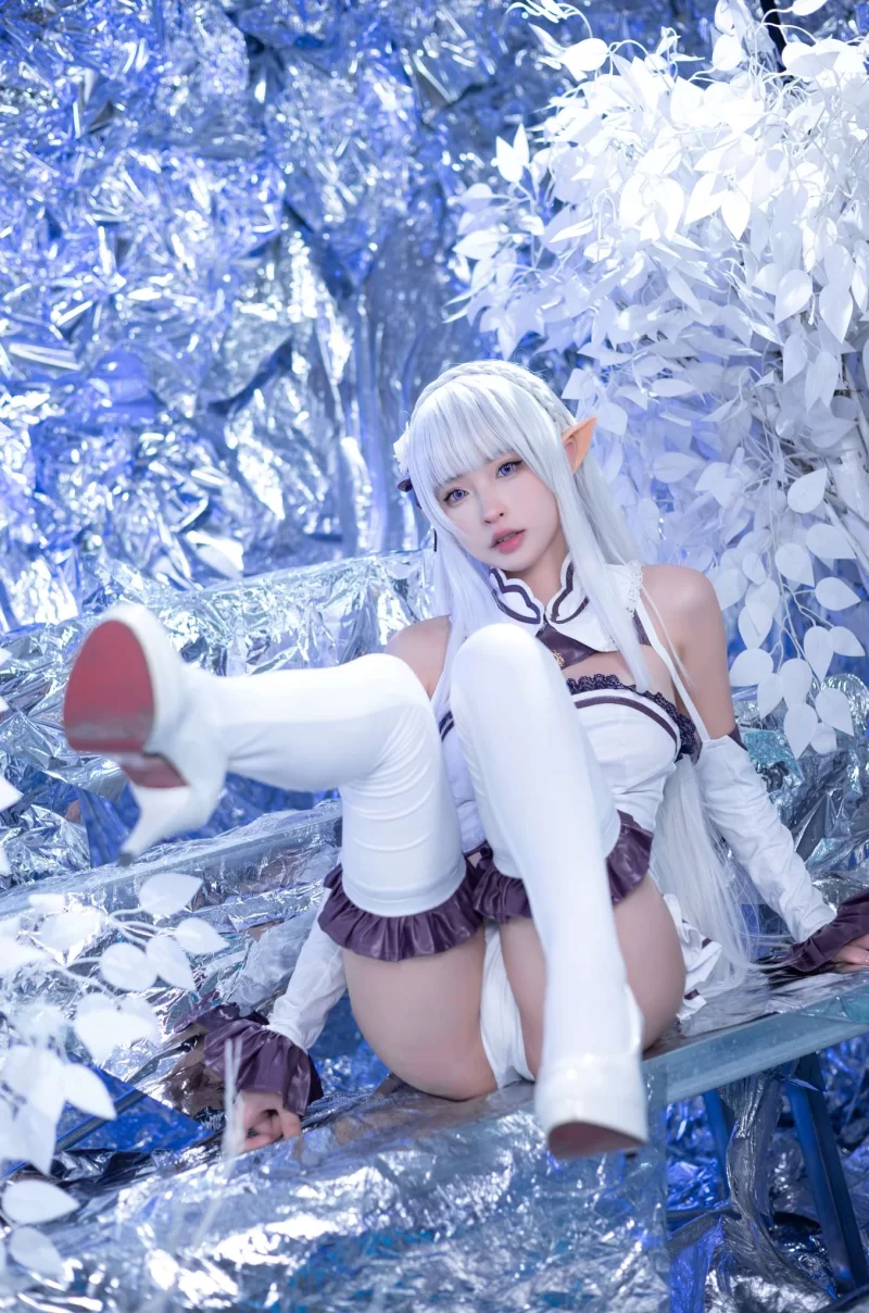Cosplay 清水由乃 Vol.069 重生之我是艾米莉亚[41P1V-1.36G][百度网盘]【41P1V+1.36G】