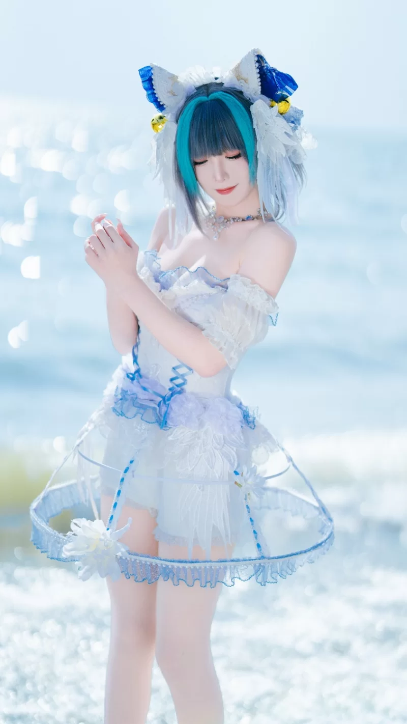 Cosplay 封疆疆v NO.069 碧蓝航线 柴郡小礼服[10P 105M]【10P+105M】