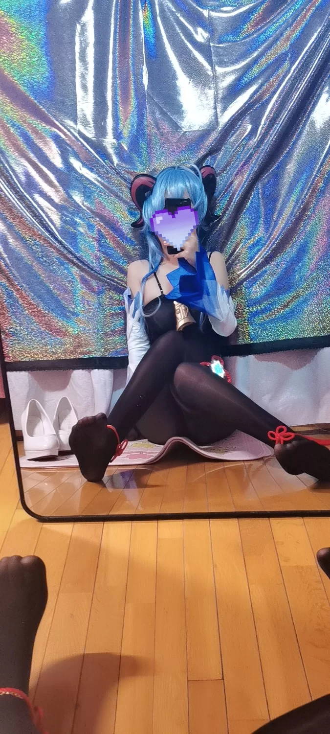 Cosplay 沐沐酱 甘雨cos【npnv+100】