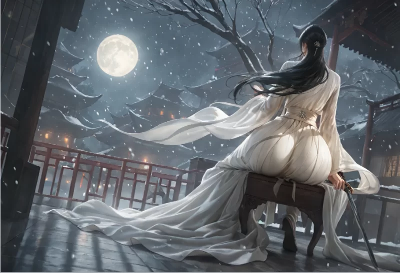 动漫 [AI图包/国风]美人背影【107P+40M】