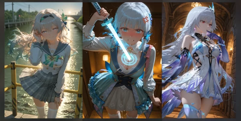 有撸点 [AI-Generated]流萤&神里绫华&丝柯克 [Misaaki]【589P+351M】