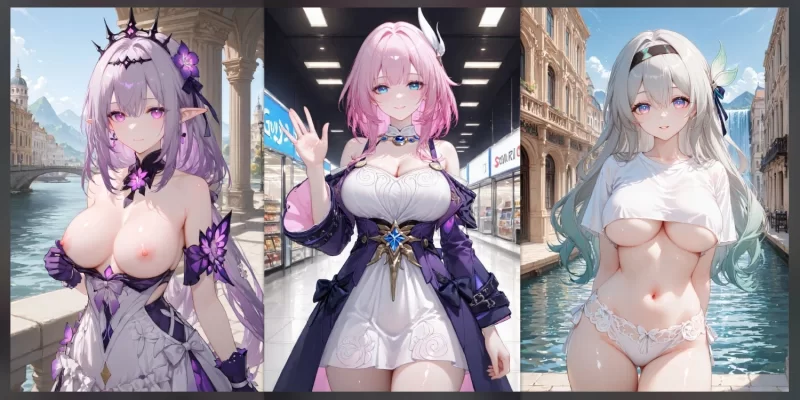 动漫 [AI-Generated]角色X9 [brightsky]【1067P+1.21G】