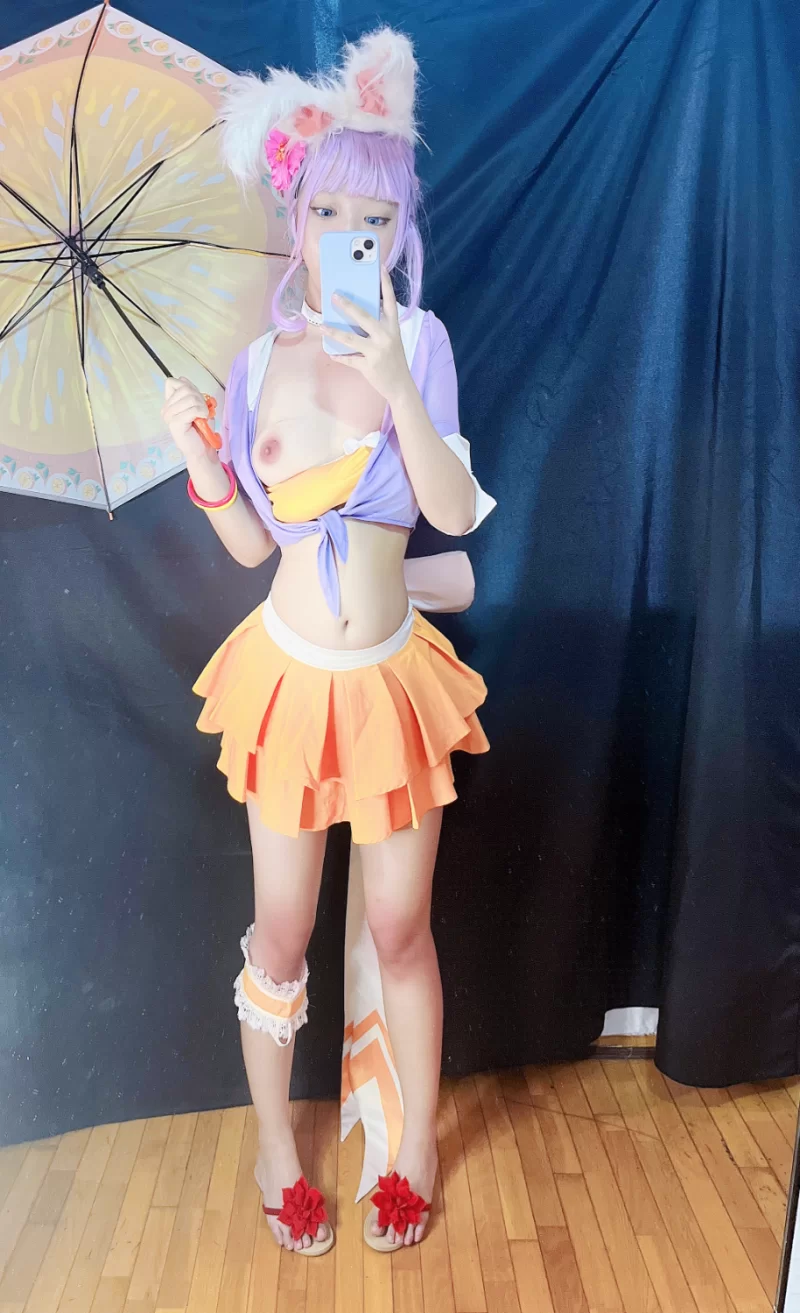 Cosplay 沐沐酱 公孙离蜜橘之夏【vpvn+600】