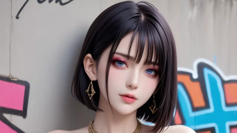 虚拟人 超清 绝美 雨画天晴 壁纸级美图【40p+286M】