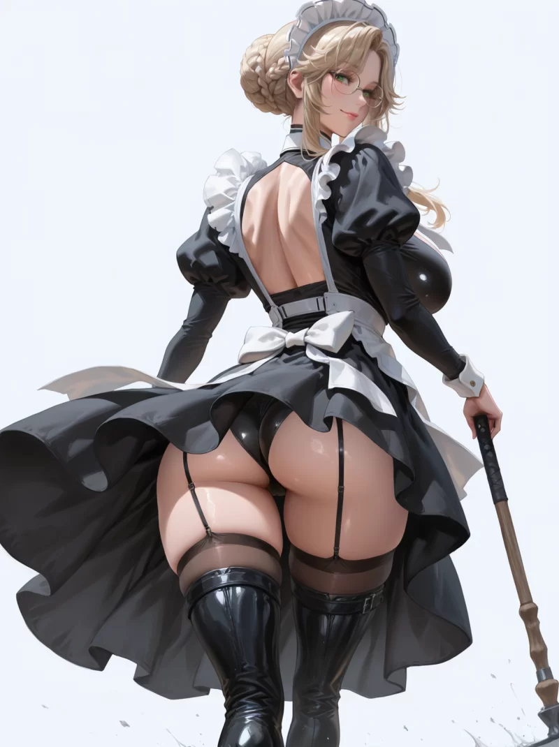 有撸点 [AI图][sHU] 女仆装黑丝 Ade nikke [AI Generated]【27P+40MB】