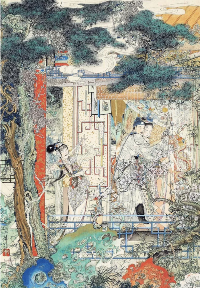 古典武侠玄幻 《新刻绣像批评金瓶梅》（齐鲁书社版）彩色插图【+187M】