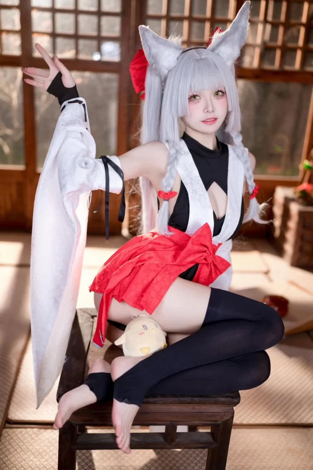 Cosplay 九柒喵_碧蓝 朝凪 [40P]【40P+400m】