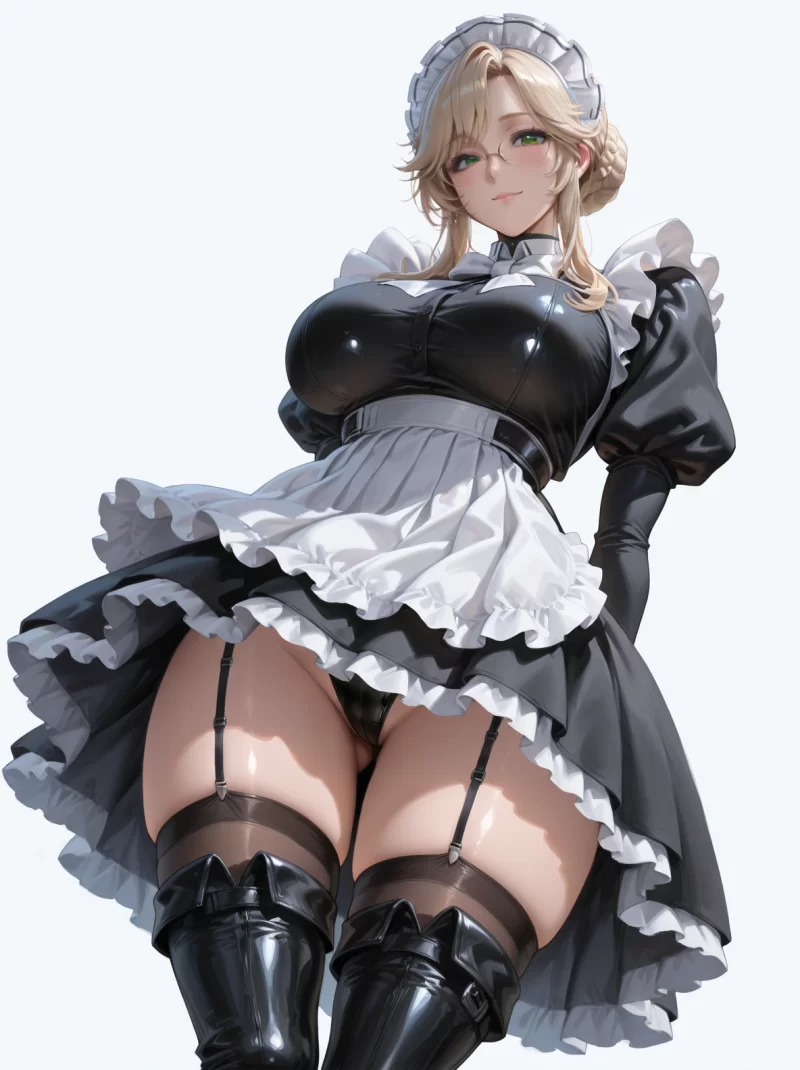 有撸点 [AI图][sHU] 女仆装黑丝 Ade nikke [AI Generated]【27P+40MB】