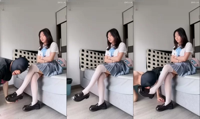 美腿/足控 JK 白过膝袜 小皮鞋 调教 足交 倒计时[1V-1.27GB][百度盘]【1V+1.27GB】