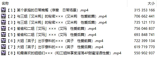 ASMR 田园三姐妹~我与三位色情姐姐度过的甜蜜又令人怀念的日子【1+4.7G】