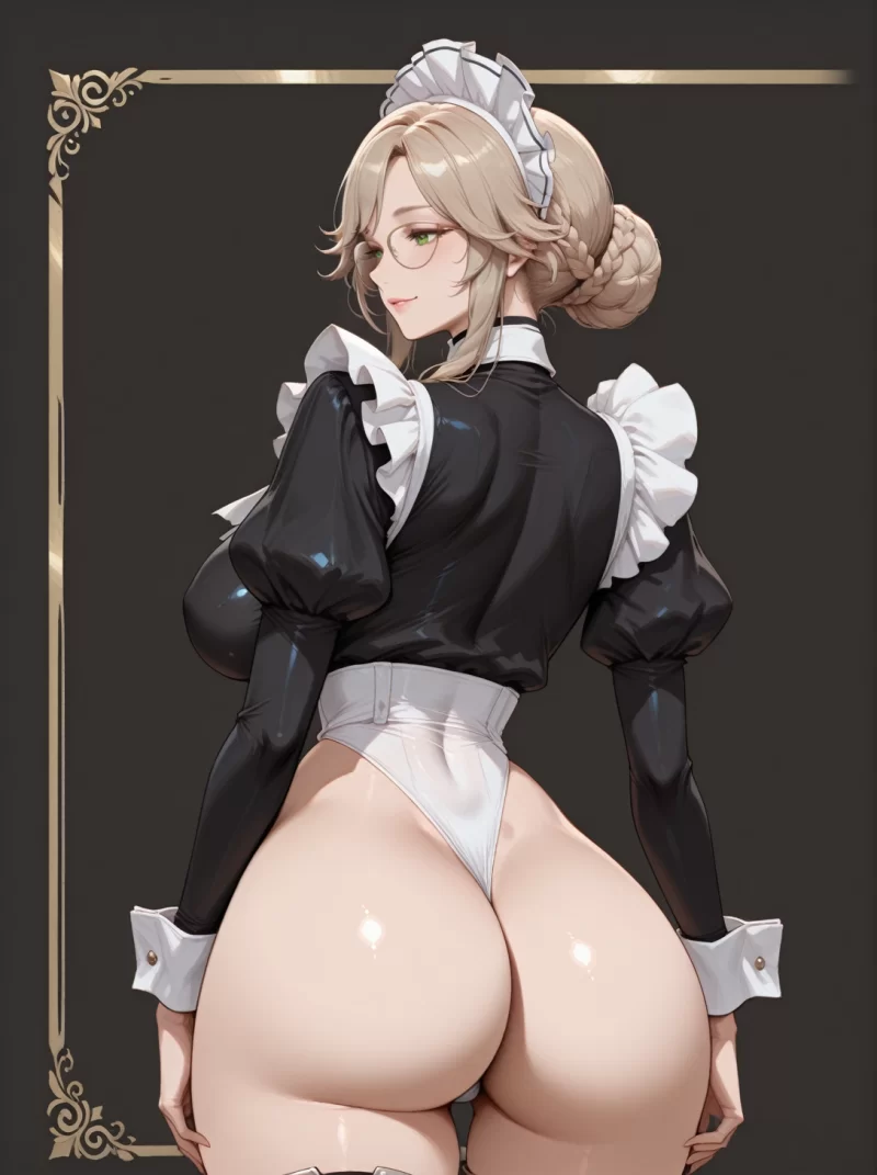 有撸点 [AI图][sHU] 女仆装黑丝 Ade nikke [AI Generated]【27P+40MB】