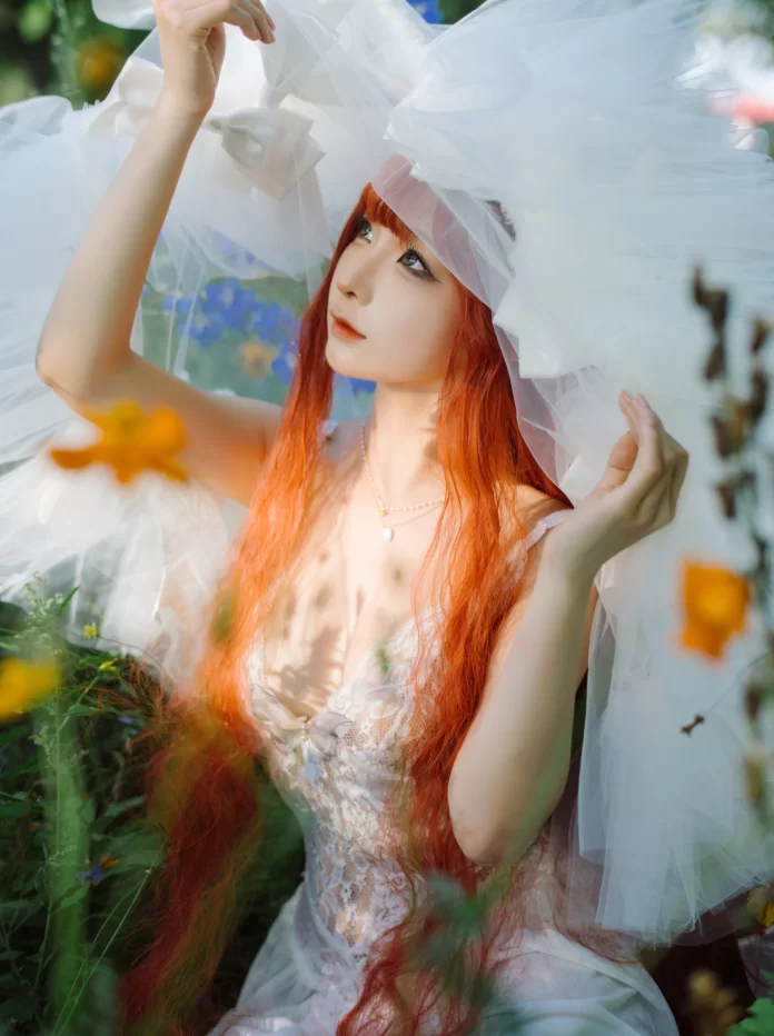Cosplay 蠢沫沫_花丛婚纱 [67P]【67P+1.1g】