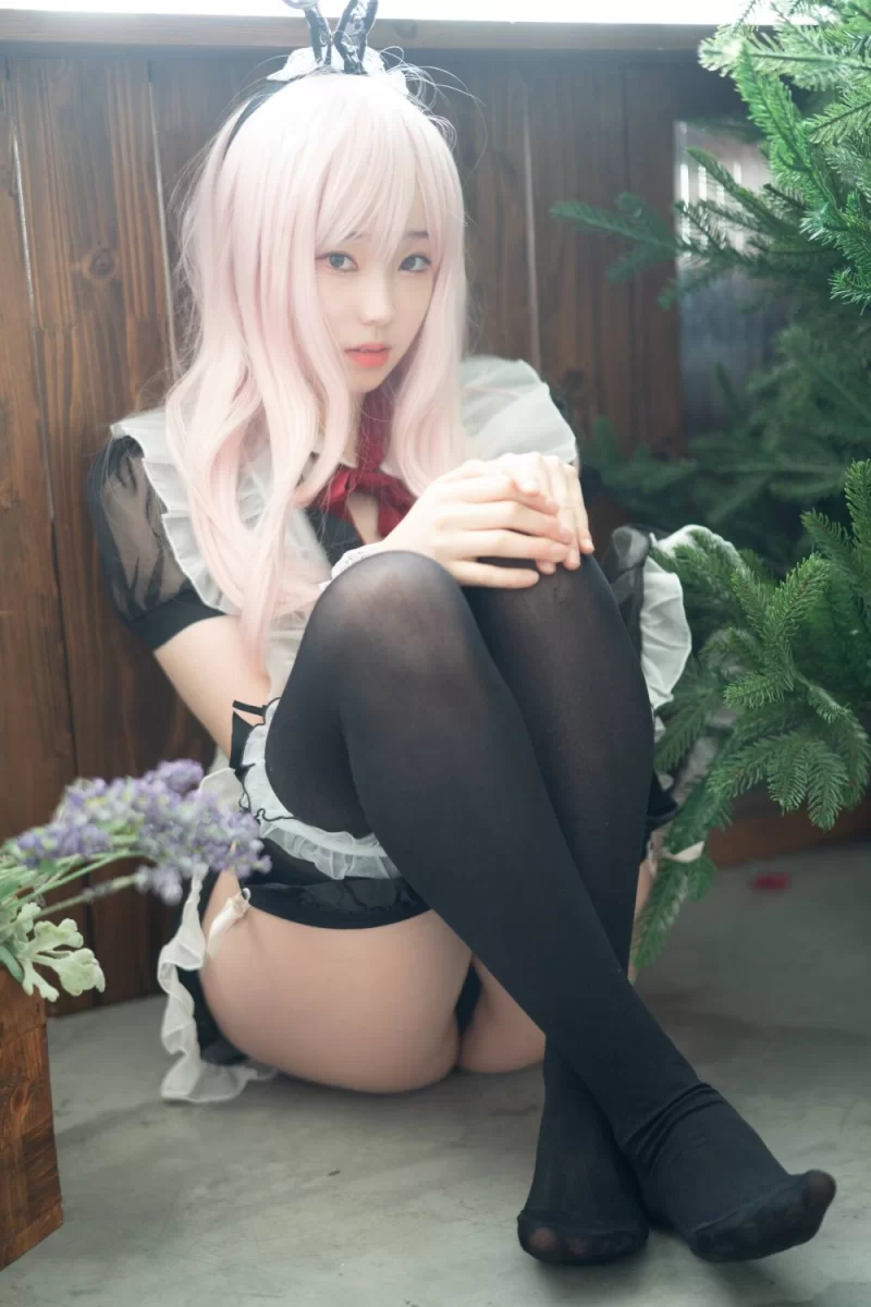 日韩coser DJAWA Photo Bambi (밤비) Sheer Bunny Maid [51P 451MB]【51P+451M】