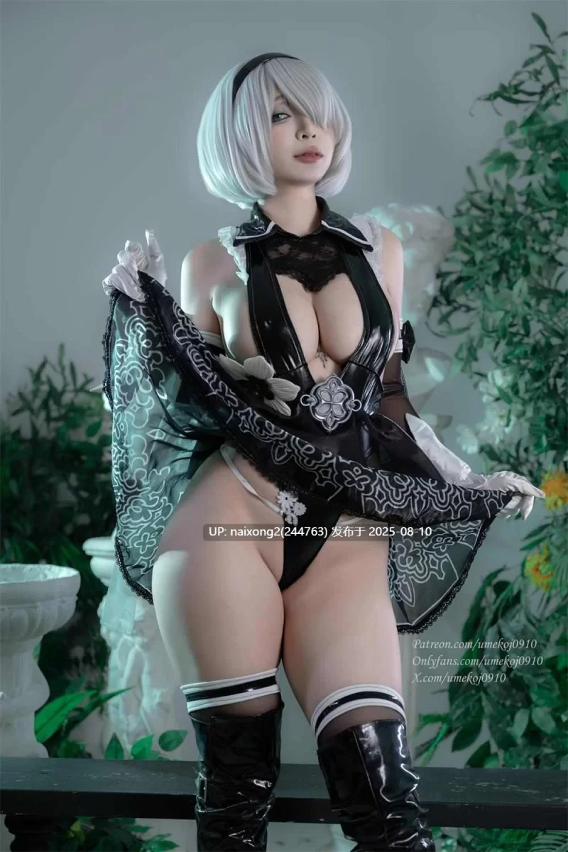 自拍 Umeko J - 伊芙 2B 连衣裙 - 星刃 4K【1+2g】