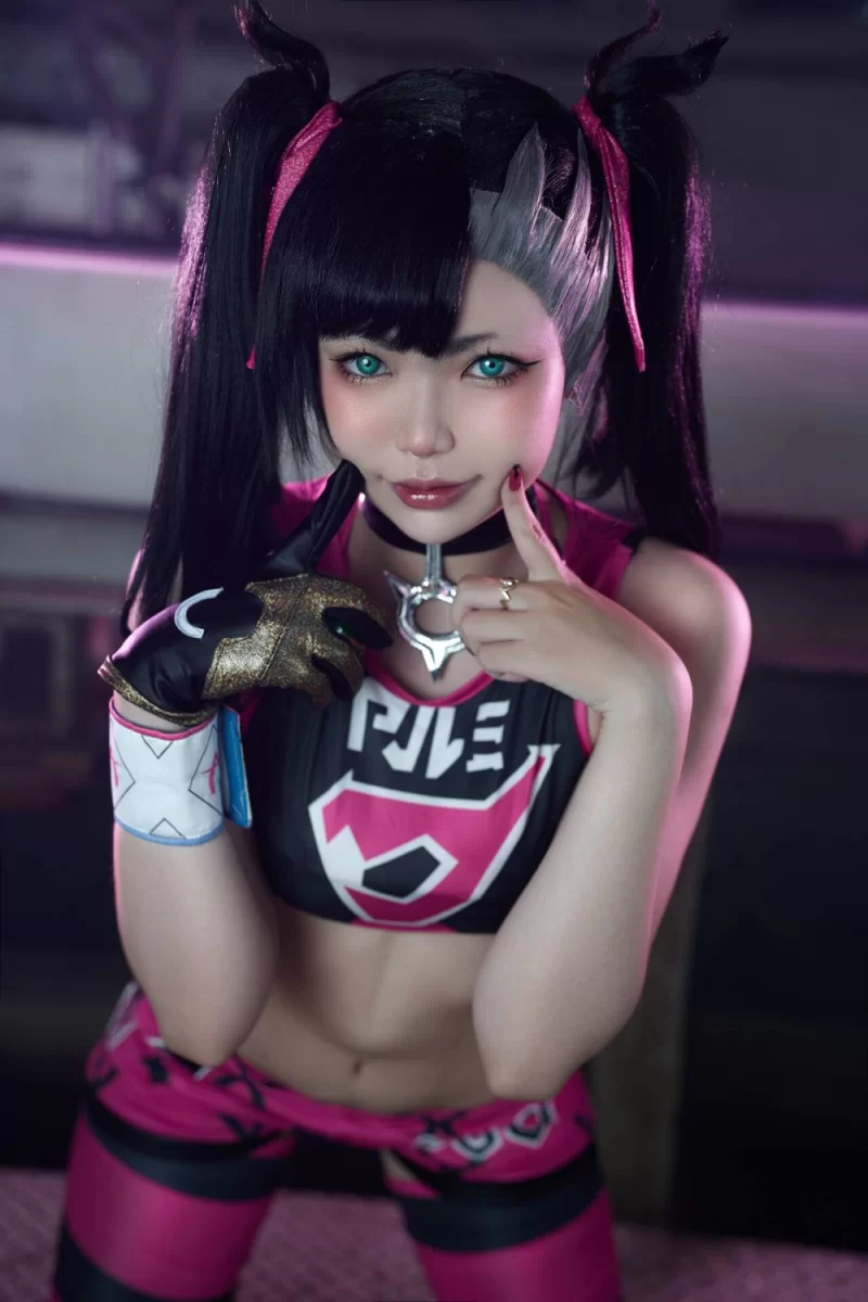 日韩coser ZinieQ  Battle Marnie Pokémon Sword Shield[35P／351MB]【35P+351M】