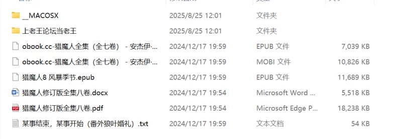其他 巫师原著【+50M】