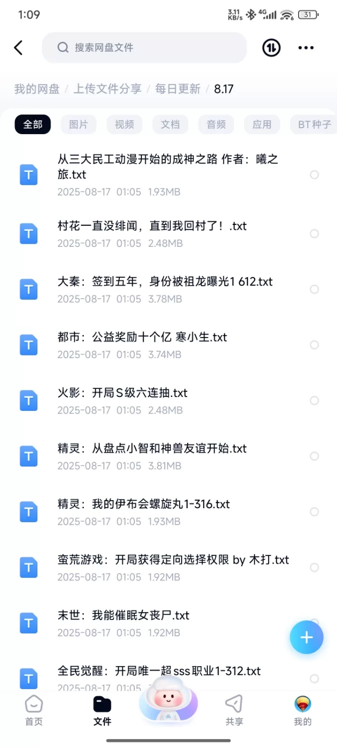 合集 飞卢刺猬猫菠萝包起点次元姬等网站小说合集8.17分享【+80m】