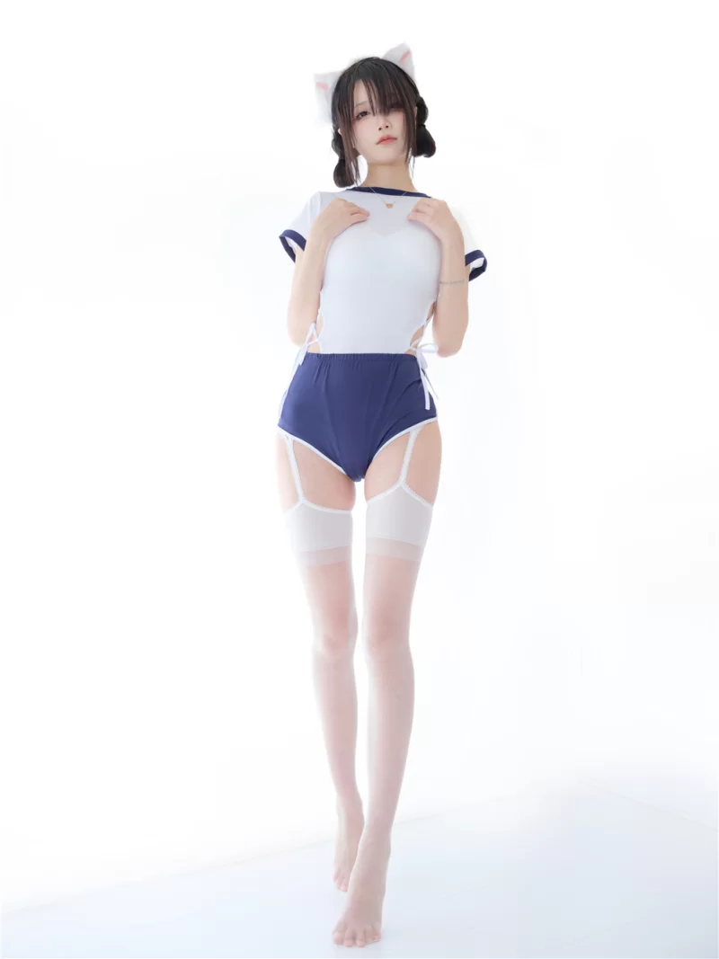 唯美写真 五更百鬼 - 舰长 体操服 猫耳【25P+152M】