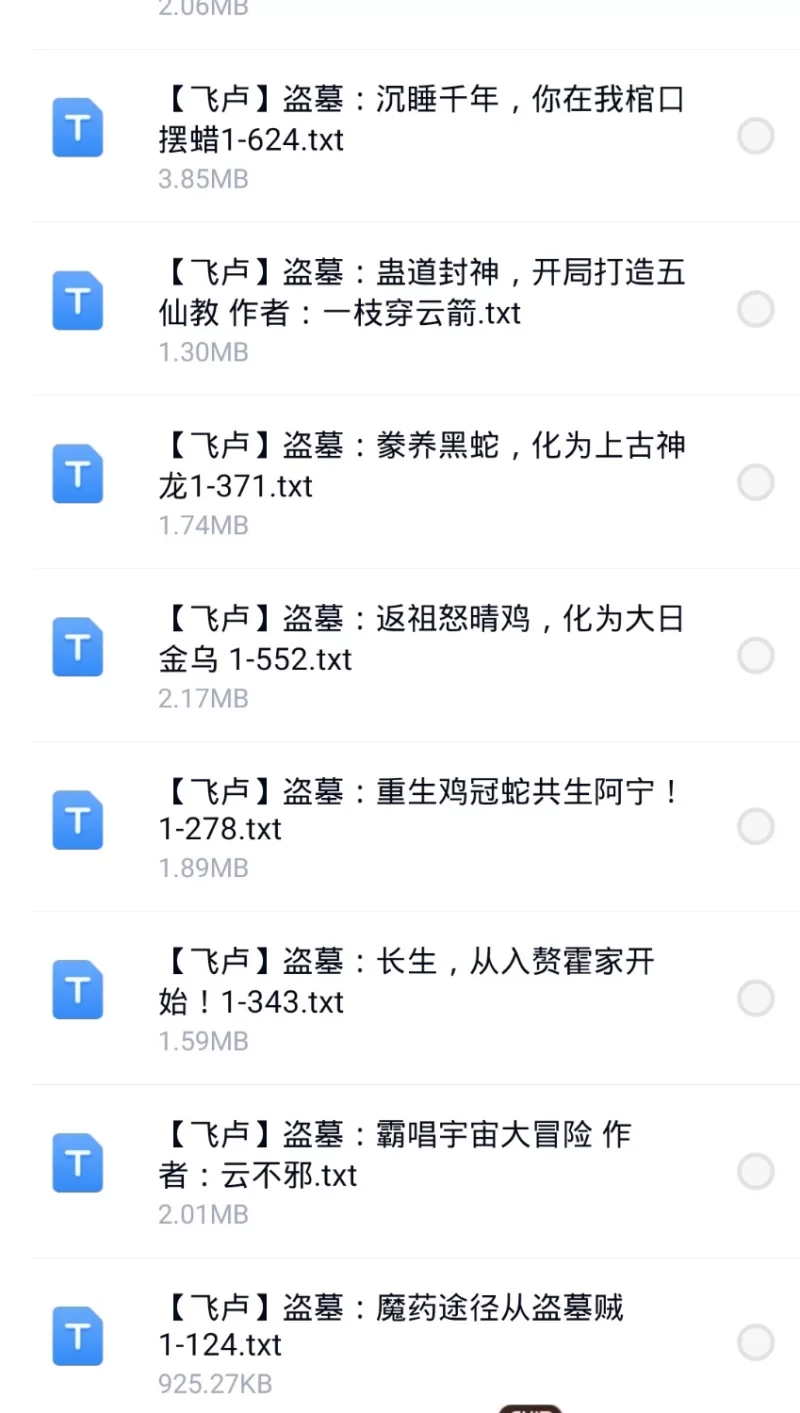 合集 8月1日200本飞户小说合集【+200M】