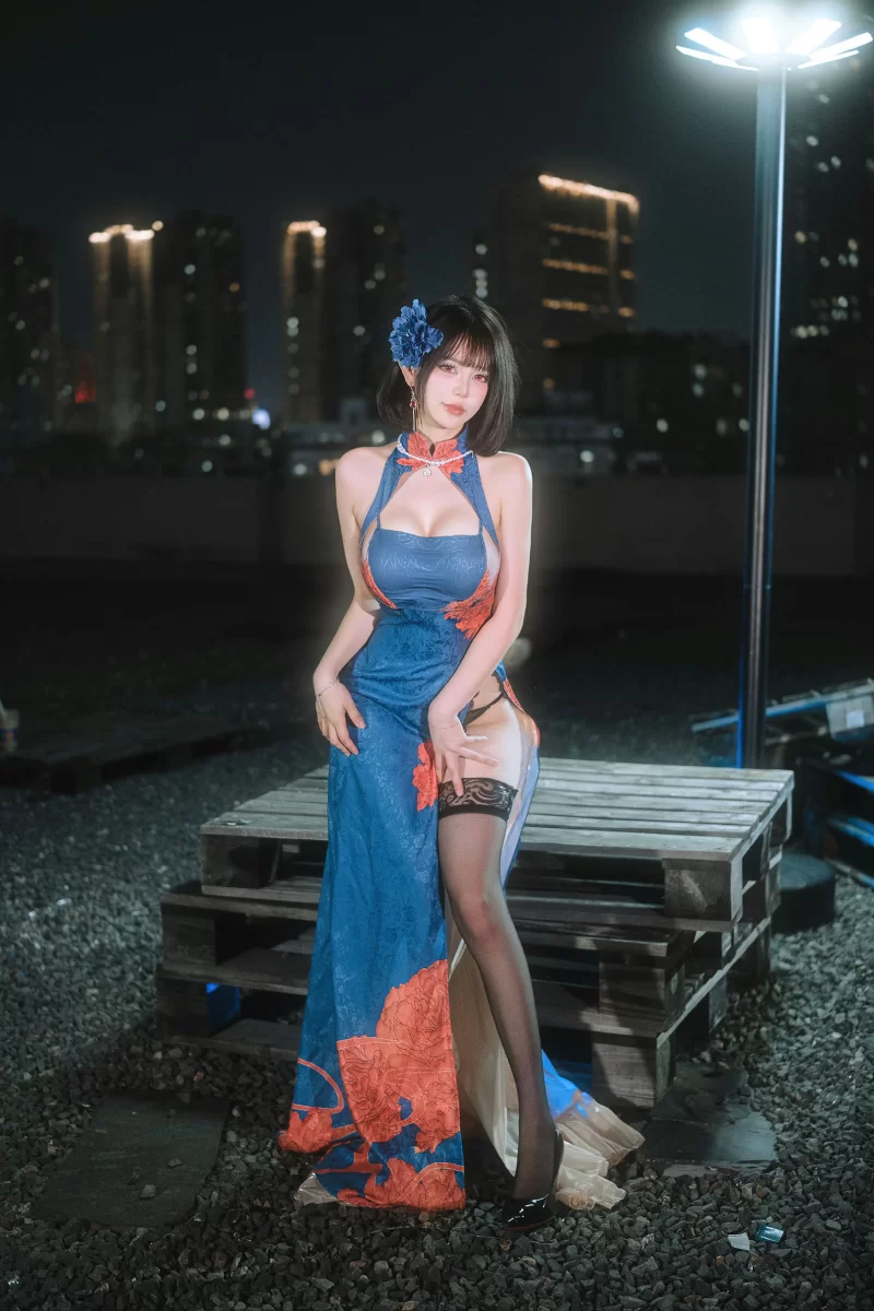 国产模特 Tina很妖孽呀 NO.037 碧蓝航线 建武 旗袍 [39P-331MB]【39P+331MB】
